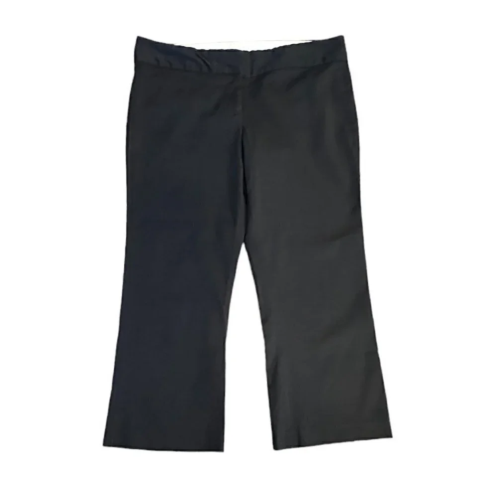 Charlotte Russe Black Cropped Casual Trouser Capri Pant Junior Women's Size 7
